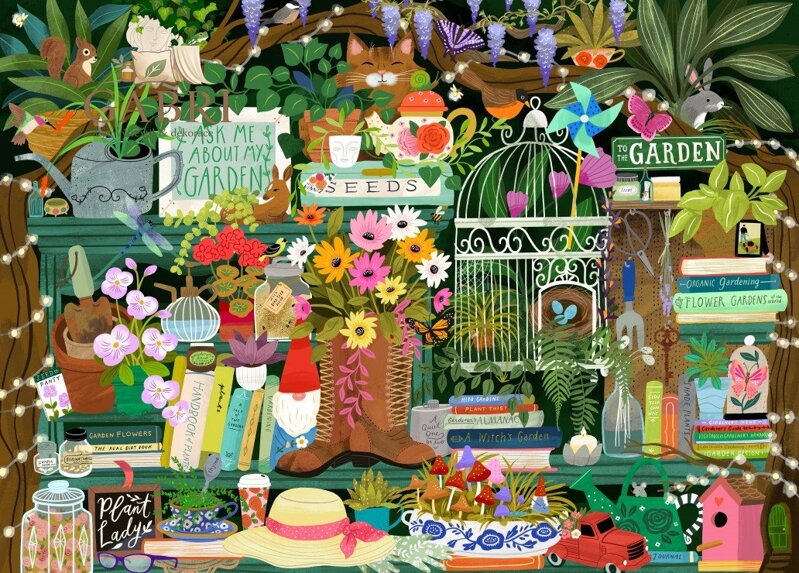 PIECES & PEACE Puzzle Zahradníkova knihovna 1500 dílků