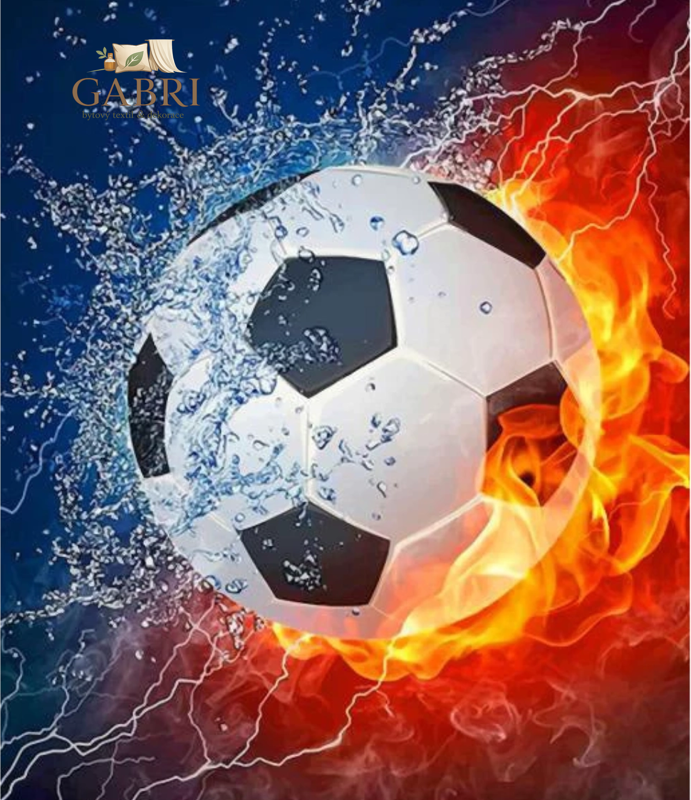 NORIMPEX Diamantové malování Fotbalový míč 30x40cm