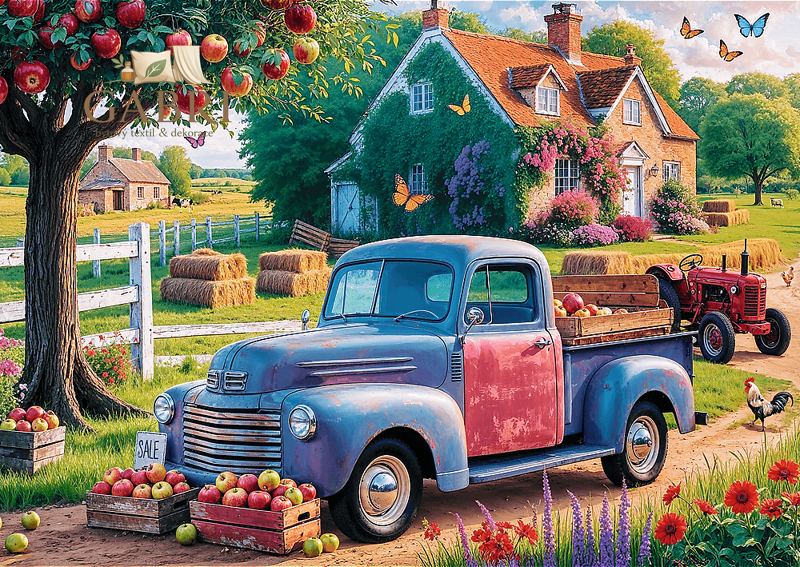 TREFL Puzzle Premium Plus Tea Time: Farmářovo auto 500 dílků