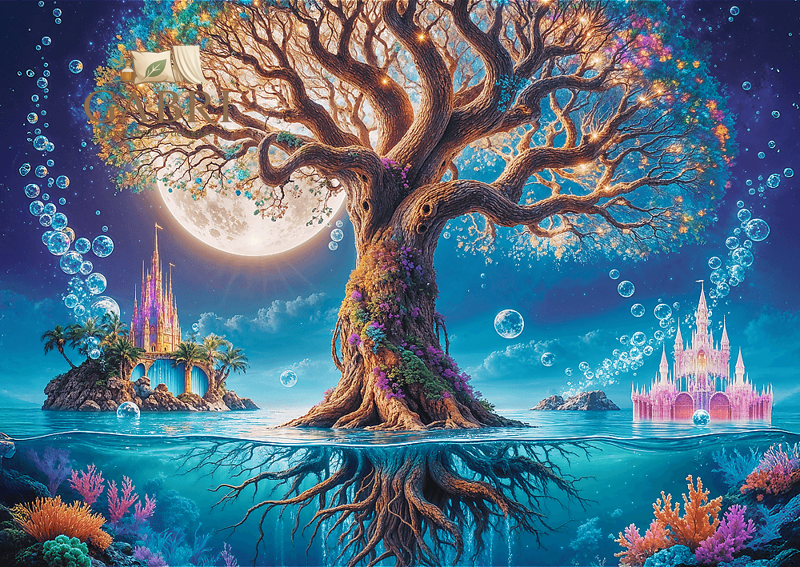 TREFL Puzzle Premium Plus Tea Time: Magický strom 500 dílků