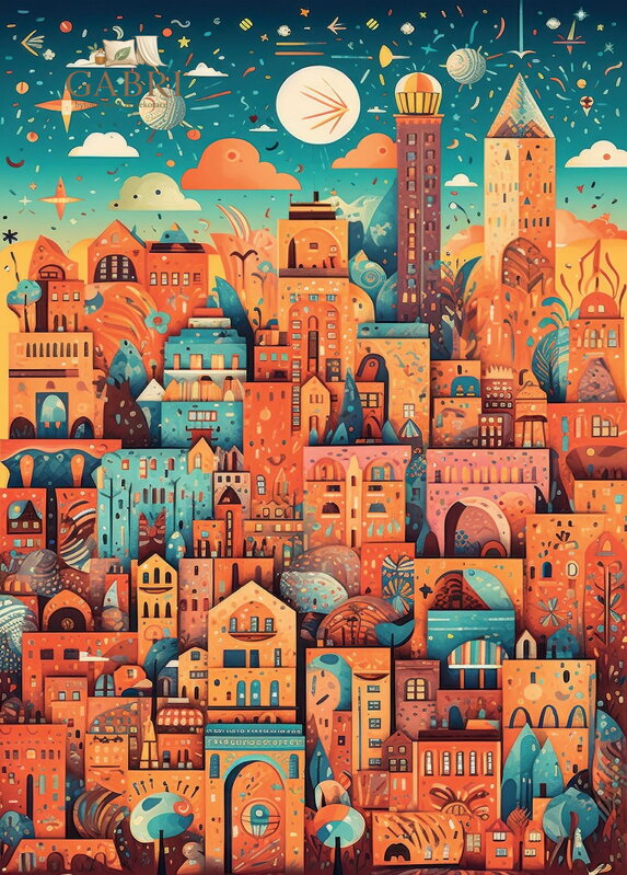 ALIPSON Puzzle Úžasné město 500 dílků