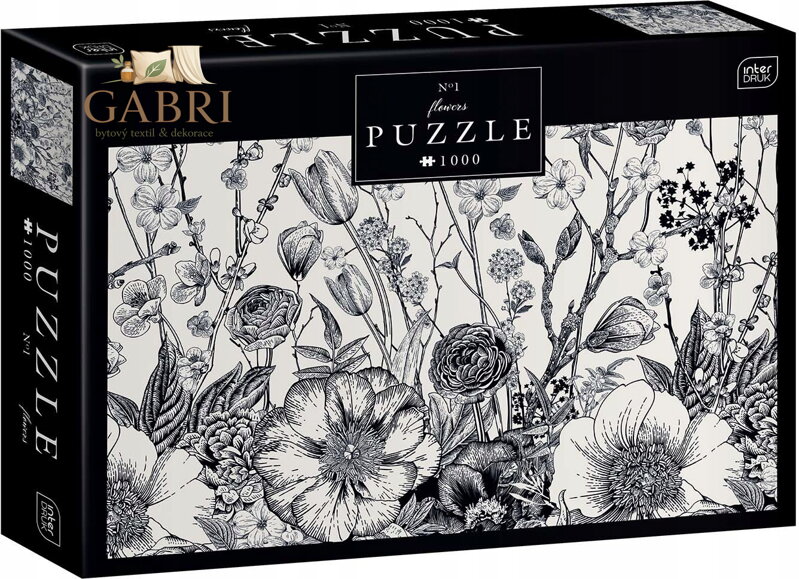 INTERDRUK Puzzle Flowers: Jarní kvítí 1000 dílků