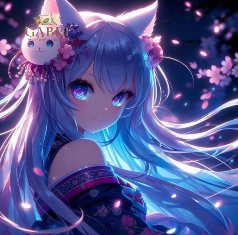 NORIMPEX Diamantové malování Dívka Lis 30x40cm