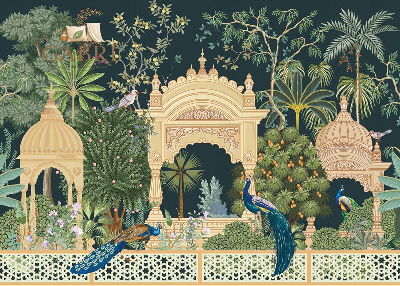 INTERDRUK Puzzle Secret Garden: Paví palác 1000 dílků