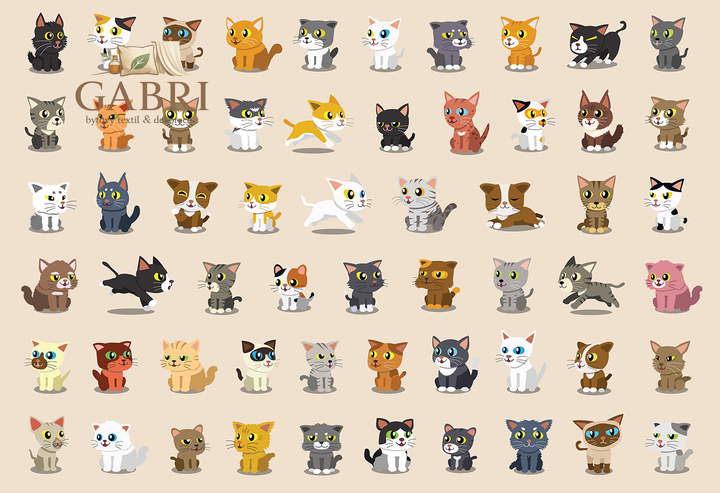 INTERDRUK Puzzle se samolepkami Kočky 250 dílků