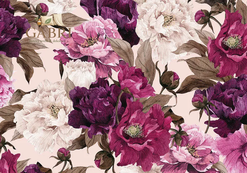 INTERDRUK Puzzle Flowers: Pivoňky 500 dílků