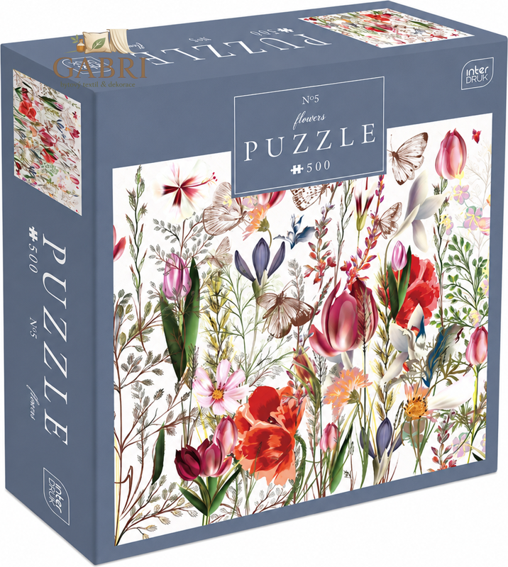 INTERDRUK Puzzle Flowers: Luční kvítí 500 dílků
