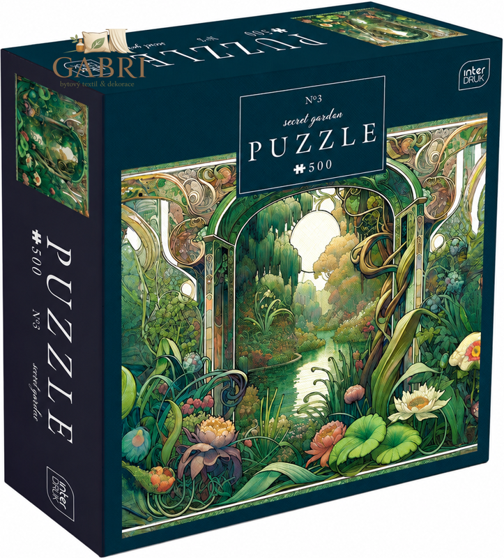 INTERDRUK Puzzle Secret Garden: Zapomenutá zahrada 500 dílků