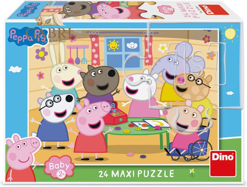 DINO Puzzle Prasátko Peppa: Obchod MAXI 24 dílků