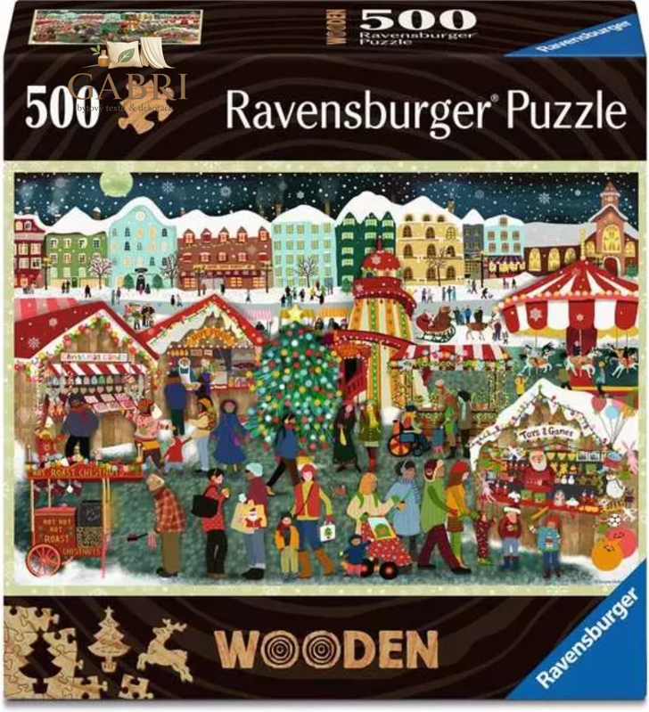 RAVENSBURGER Dřevěné puzzle Kouzlo Vánoc 500 dílků