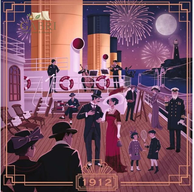 RAVENSBURGER Čtvercové puzzle Art & Soul: Titanic 750 dílků