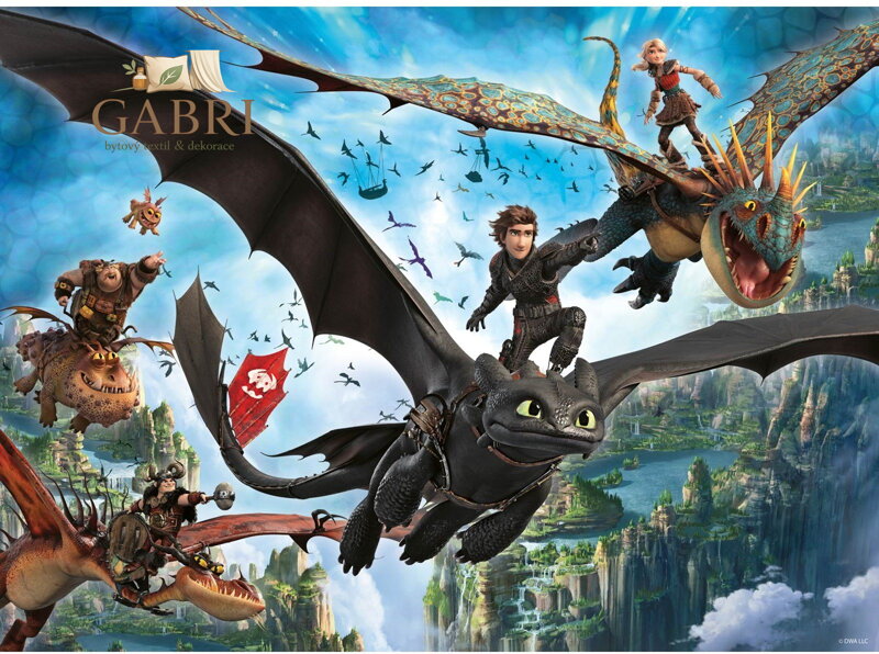 RAVENSBURGER Puzzle Jak vycvičit draka XXL 150 dílků