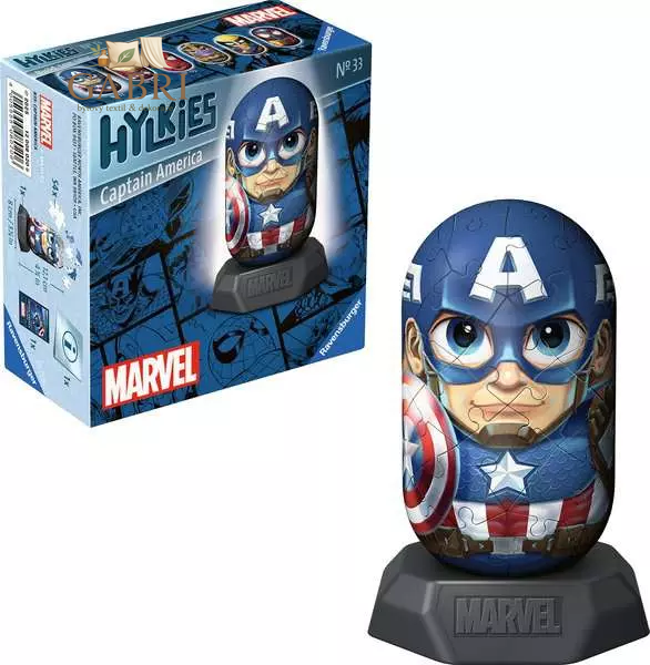 RAVENSBURGER 3D puzzle Hylkies: Marvel: Captain America 54 dílků