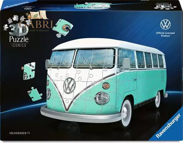 RAVENSBURGER 3D puzzle Iconics: VW Autobus 162 dílků