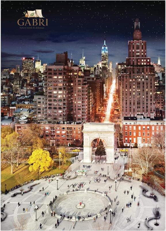 GALISON Puzzle Washington Square Park ve dne v noci 1000 dílků