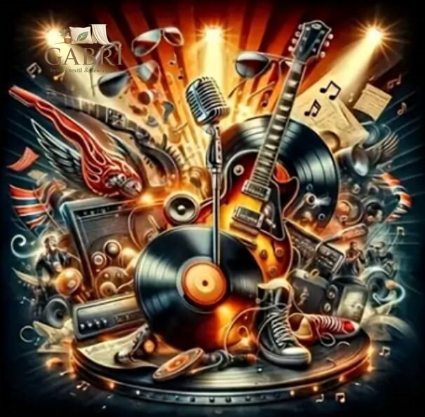 NORIMPEX Diamantové malování Hudební inspirace 30x40cm