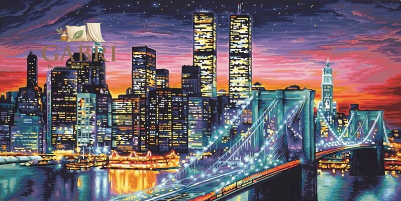 NORIMPEX Diamantové malování Noční New York 30x40cm