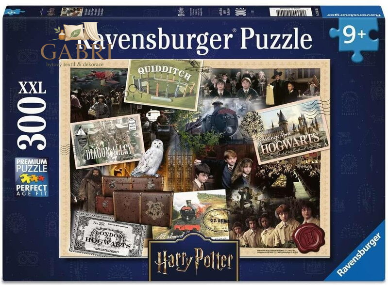 RAVENSBURGER Puzzle Harry Potter: Kouzelný svět 300 dílků