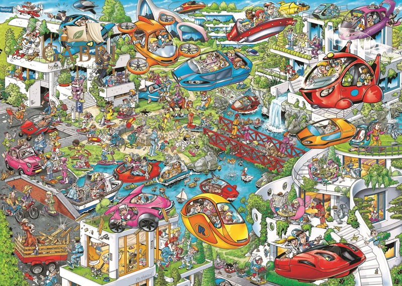 RAVENSBURGER Puzzle Ray's Comic - Budoucnost  1000 dílků