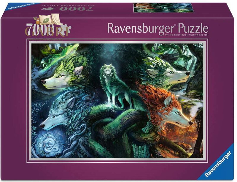 RAVENSBURGER Puzzle Mystičtí vlci 7000 dílků