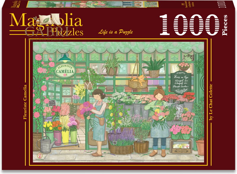 MAGNOLIA Puzzle Květinářství Camelia 1000 dílků