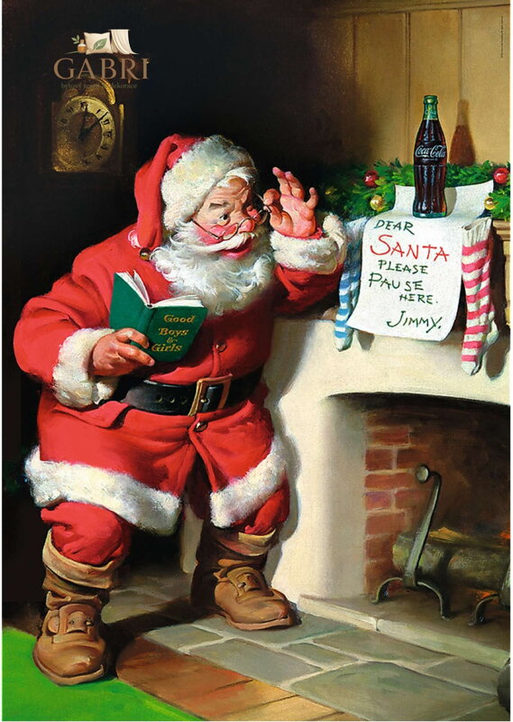 TREFL Puzzle Coca-Cola: Santa u krbu 1000 dílků