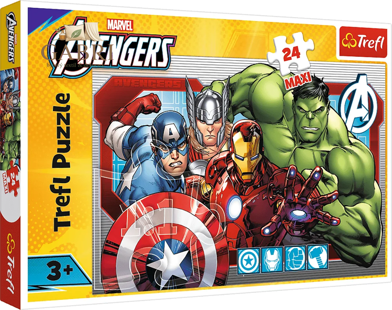 TREFL Puzzle Marvel Avengers: Vždy spravedliví MAXI 24 dílků