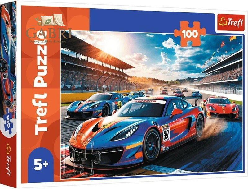 TREFL Puzzle Závodní auto 100 dílků
