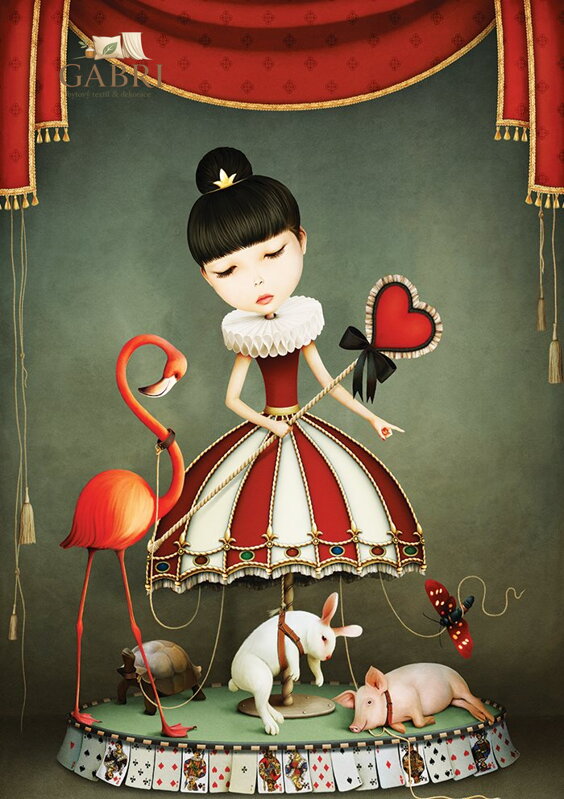 YAZZ Puzzle Dívka od kolotočů 1000 dílků