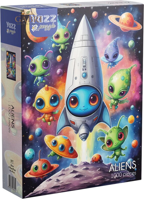 YAZZ Puzzle Mimozemšťané 1000 dílků