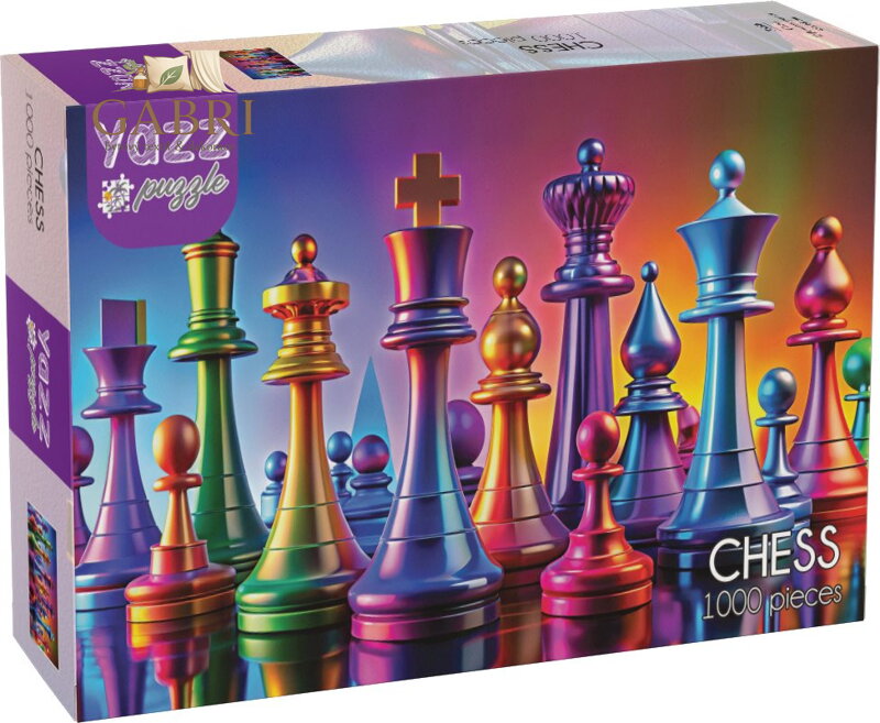YAZZ Puzzle Šachy 1000 dílků