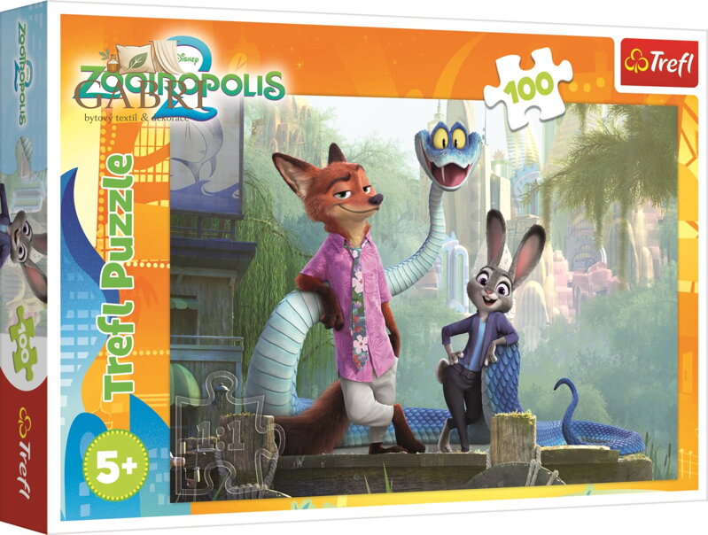 TREFL Puzzle Zootropolis: Tajemství Zootropolis 100 dílků