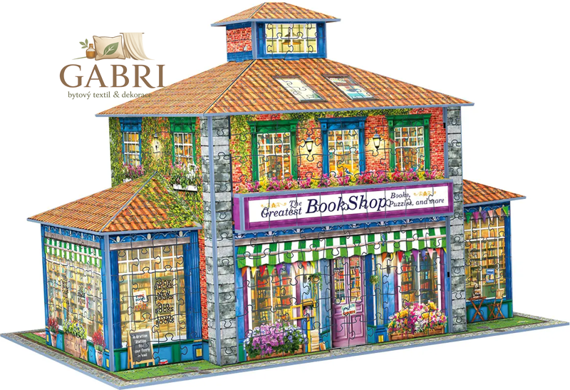 EUROGRAPHICS 3D puzzle Knihkupectví 1389 dílků