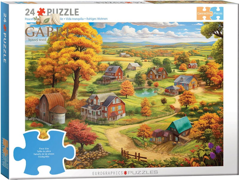 EUROGRAPHICS Puzzle Connecting Pieces: Pokojný život 24 dílků