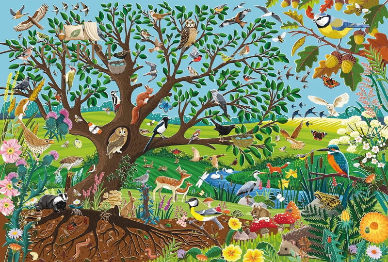 SCHMIDT Puzzle Zvířata v zahradě 60 dílků