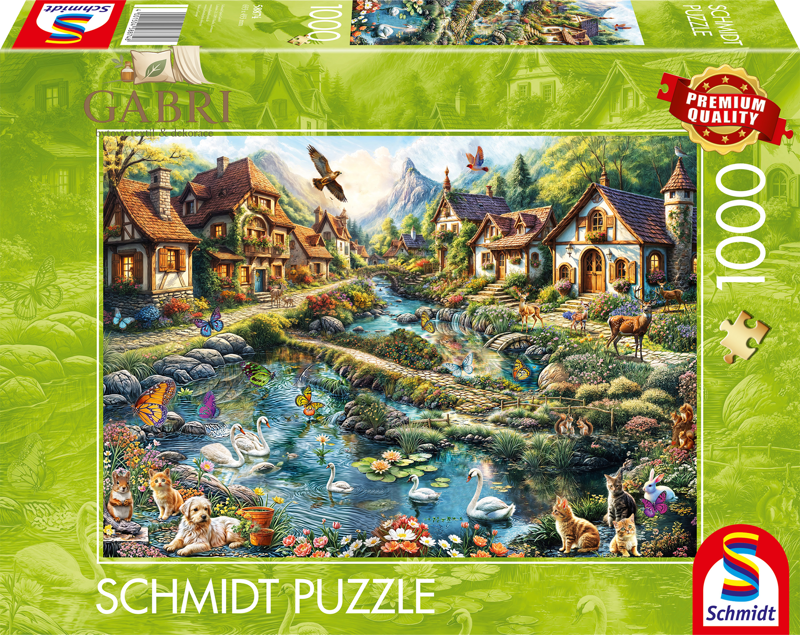 SCHMIDT Puzzle Vesnice na okraji lesa 1000 dílků