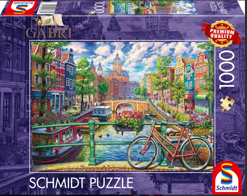 SCHMIDT Puzzle Kouzlo amsterdamského kanálu 1000 dílků