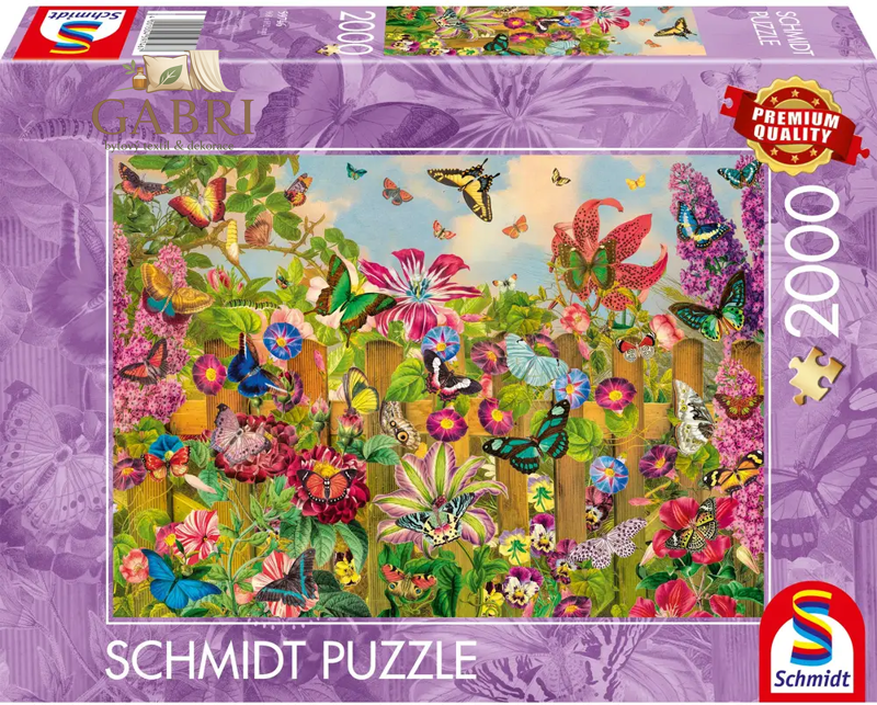 SCHMIDT Puzzle Okouzlující motýlí zahrada 2000 dílků