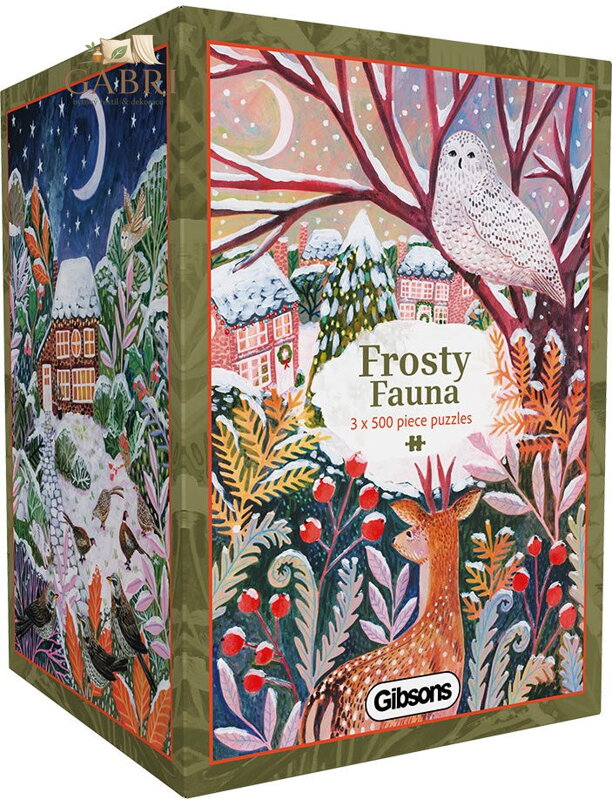 GIBSONS Puzzle Mrazivá fauna 3x500 dílků