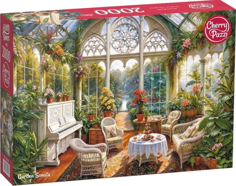 CHERRY PAZZI Puzzle Zahradní symfonie 2000 dílků