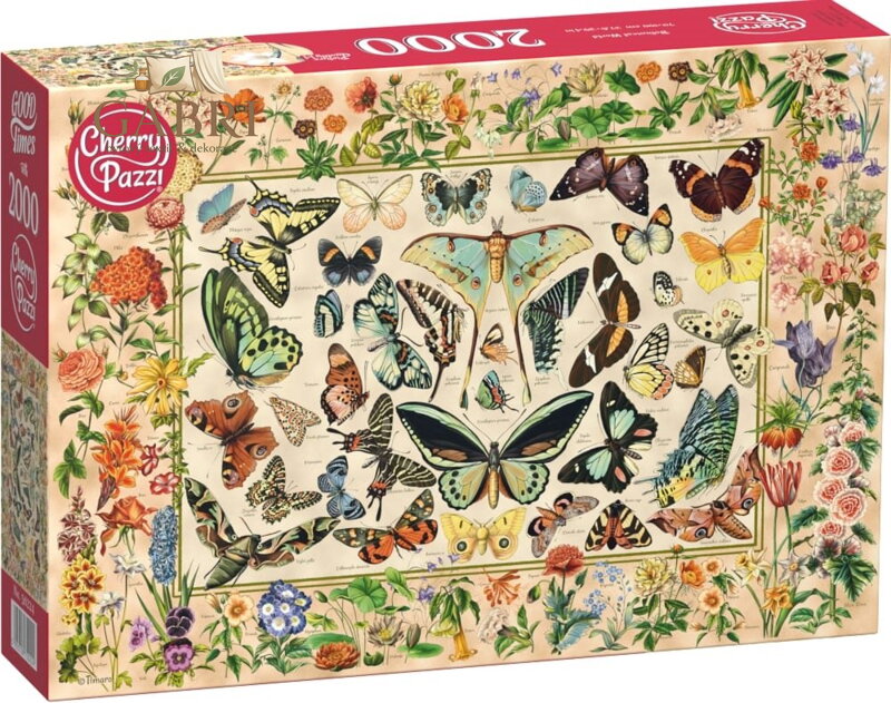 CHERRY PAZZI Puzzle Botanický svět 2000 dílků