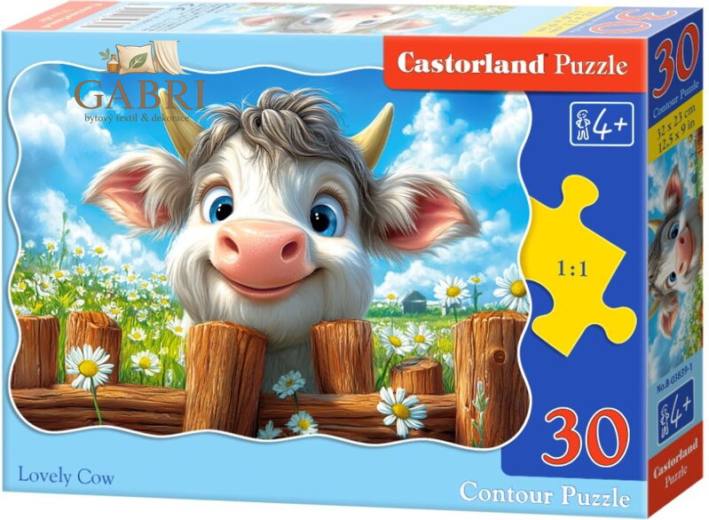 CASTORLAND Puzzle Krásná kravička 30 dílků