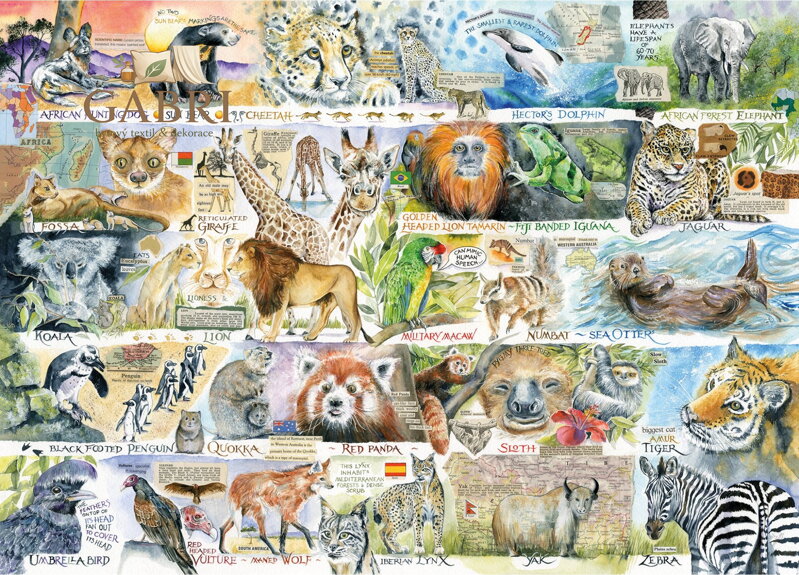 GIBSONS Puzzle Medvědi a lenochodi 1000 dílků