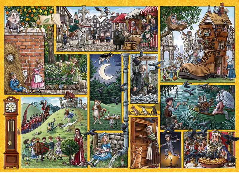 GIBSONS Puzzle Říkanky napříč časem 1000 dílků