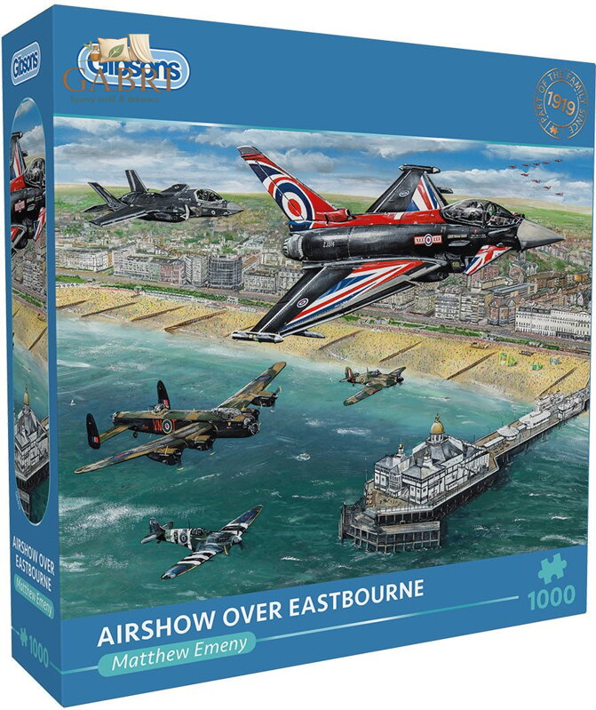 GIBSONS Puzzle Letecká show nad Eastbourne 1000 dílků