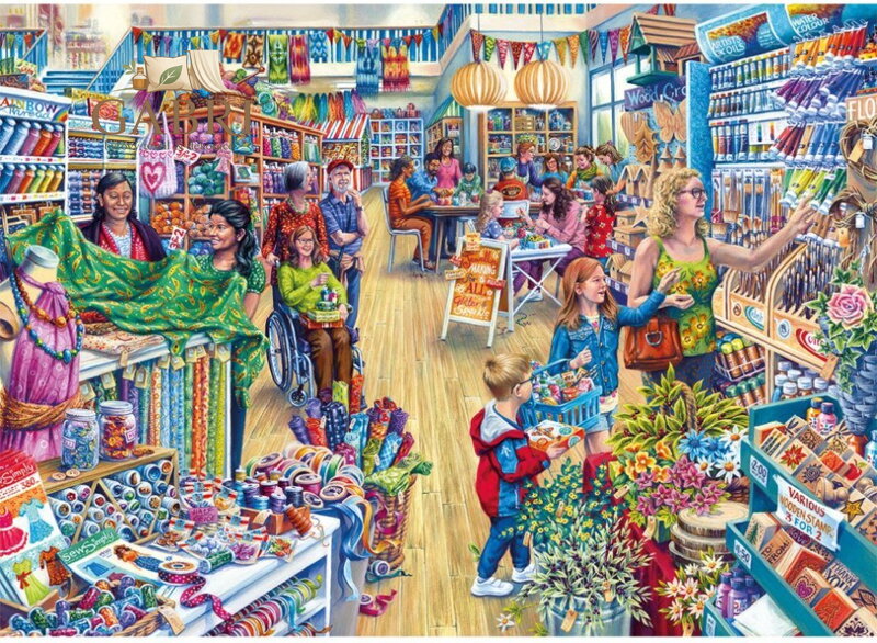 GIBSONS Puzzle Tvořivý ráj 1000 dílků