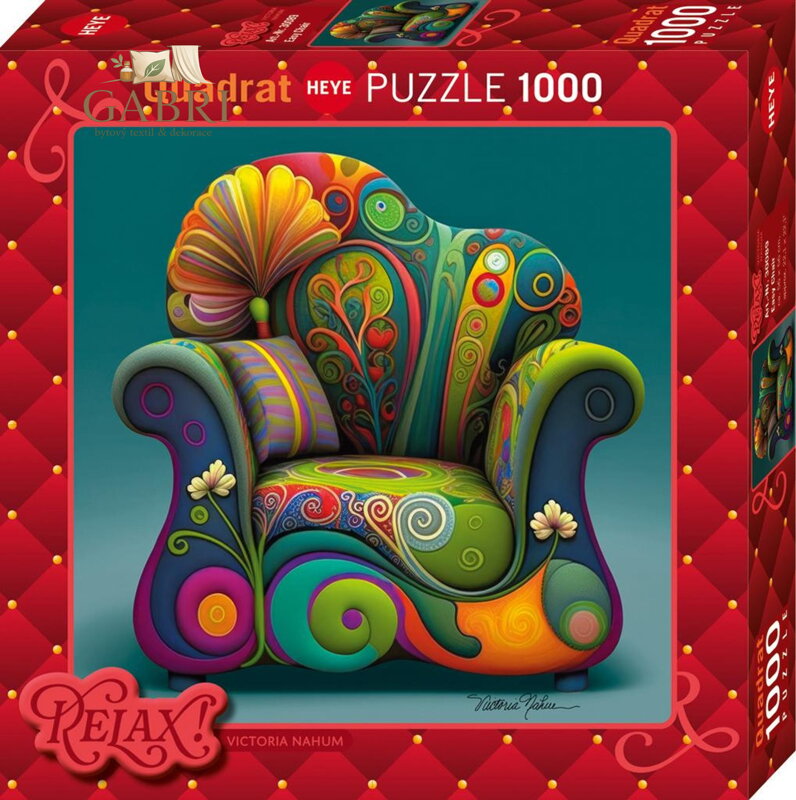HEYE Čtvercové puzzle Relax!: Pohodlné křeslo 1000 dílků