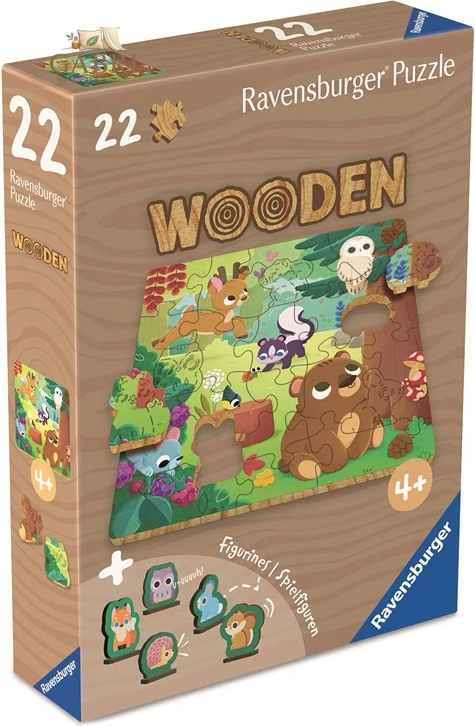 RAVENSBURGER Dřevěné puzzle Džungle 22 dílků