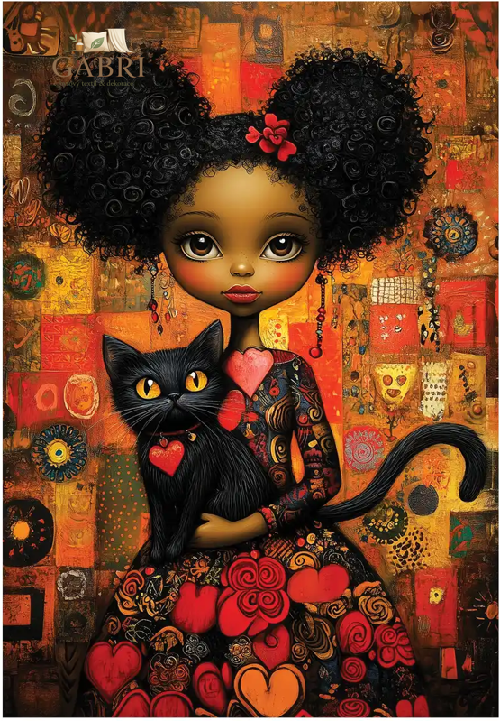 ANATOLIAN Puzzle Černá kočka 500 dílků