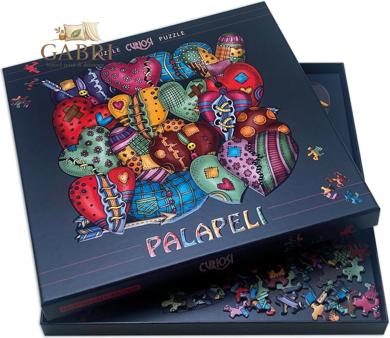 CURIOSI Čtvercové puzzle Palapeli: Srdce 251 dílků